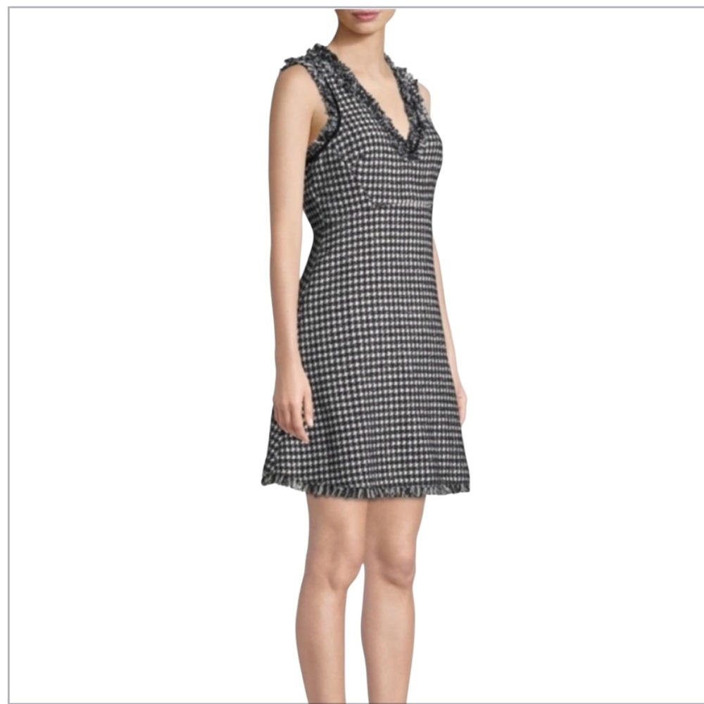 NWT ♠️ Kate Spade New York Tweed Houndstooth Dress size 10 - Picture 2 of 11